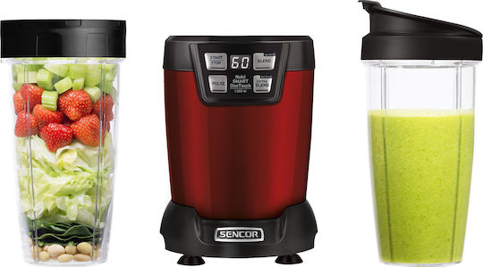 Sencor Nutri Smoothie SNB 6601RD Blender with Tritan Jug 800 ml 1200W Red
