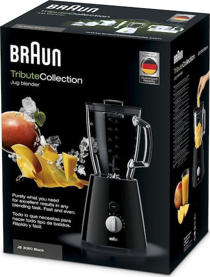 Braun Tribute Collection Блендери с Стъклена Каната 1,75 л 800W Черен