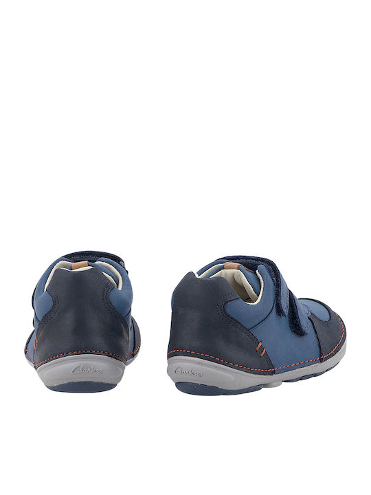 Softly Pow Kids Sneakers Anatomic with Scratch Blue