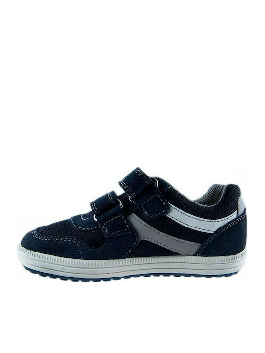 Geox Παιδικά Sneakers Ανατομικά με Σκρατς για Αγόρι Navy Μπλε