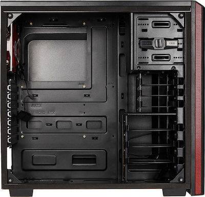 BitFenix Nova TG Turnul Midi Cutie de calculator Negru