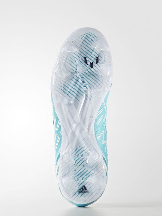 Messi 17.0 Kids Molded Soccer Shoes without Laces Turquoise