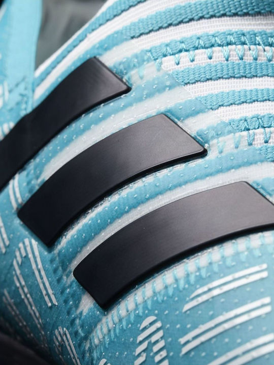Messi 17.0 Kids Molded Soccer Shoes without Laces Turquoise