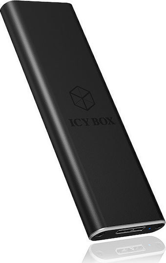 Icy Box Hard Drive Case M.2 SATA III with connection USB 3.0 in Schwarz color