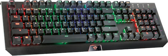 Trust GXT 890 Gaming Tastatură Mecanică cu Outemu Red comutatoare și iluminare RGB (Engleză US)