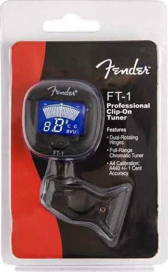 Fender Χρωματικό Κουρδιστήρι FT-1 Pro Clip-On σε Μαύρο Χρώμα