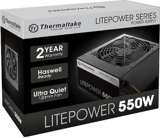 Thermaltake Litepower 550W Black Computer Power Supply Full Wired