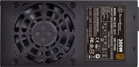Silverstone TX300 300W Μαύρο Τροφοδοτικό Υπολογιστή Full Wired 80 Plus Bronze