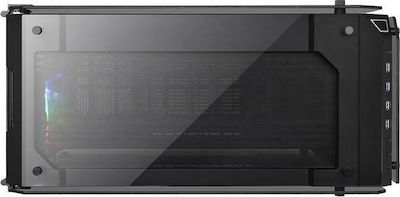 Thermaltake View 71 Tempered Glass Gaming Full Tower Κουτί Υπολογιστή με Πλαϊνό Παράθυρο και RGB Φωτισμό Μαύρο