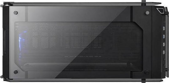 Thermaltake View 71 Tempered Glass Gaming Voller Turm Computergehäuse mit Seitenfenster Schwarz