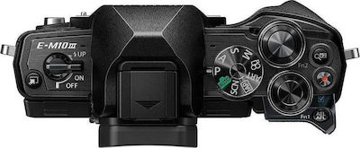 Olympus OM-D E-M10 Mark III Mirrorless Camera Micro Four Thirds (4/3") Kit (ED 14‑42mm F3.5‑5.6 EZ Pancake + ED 40‑150mm F4‑5.6 R) Black