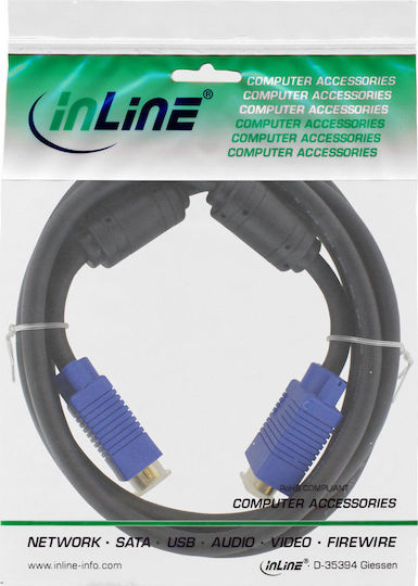 InLine Kabel VGA-Stecker - VGA-Stecker Schwarz 0.5m (17805S)
