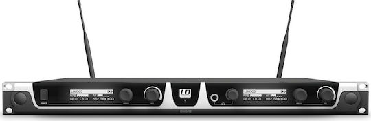 LD Systems U505 BPH 2 Комплект Безжично Кондензатор (Малка диафрагма) Микрофон Κεφαλής, Ζώνης за Вокали в Черен Цвят