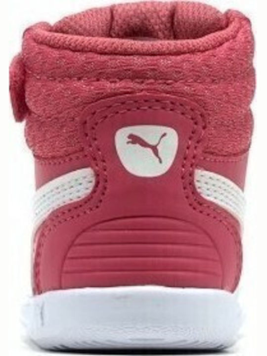 Ikaz Mid Παιδικά Sneakers High με Σκρατς Φούξια