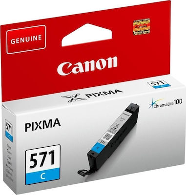 Canon CLI-571 InkJet Printer Ink Cyan (0386C001)