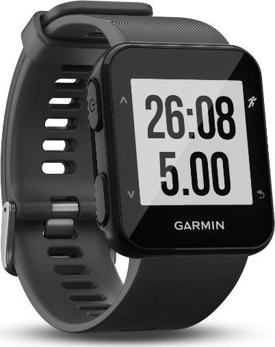 Garmin Forerunner 30 41mm Αδιάβροχο Smartwatch με Παλμογράφο (Slate Grey)