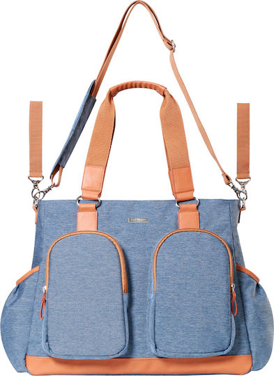 Babyono Shoulder/Hand Diaper Bag Glam Blue 52x33cm.