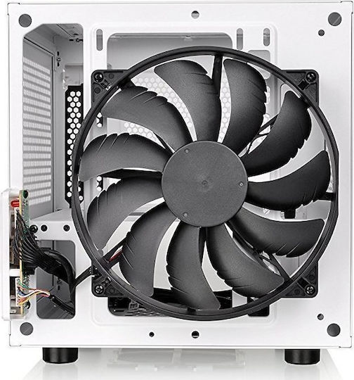 Thermaltake Core V1 Gaming Mini Tower Κουτί Υπολογιστή με Πλαϊνό Παράθυρο Snow Edition
