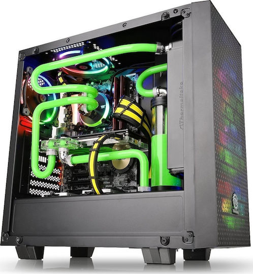 Thermaltake Core G21 Tempered Glass Edition Midi Tower Компютърна кутия със страничен прозорец Черен