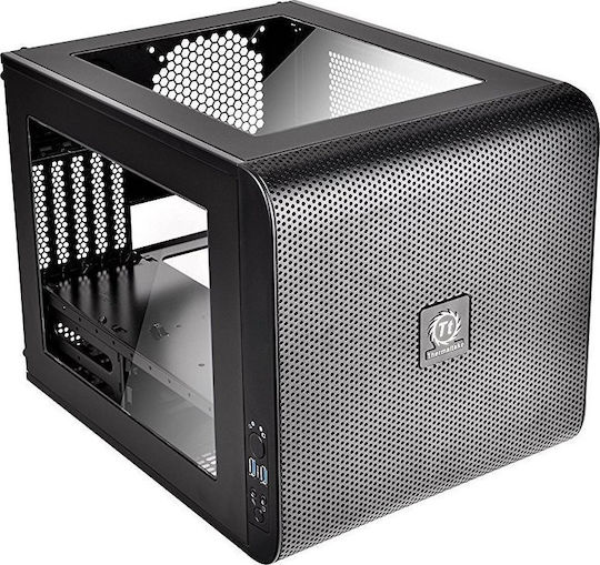 Thermaltake Core V21 Cube Κουτί Υπολογιστή με Πλαϊνό Παράθυρο Μαύρο