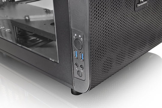 Thermaltake Core V21 Cube Κουτί Υπολογιστή με Πλαϊνό Παράθυρο Μαύρο
