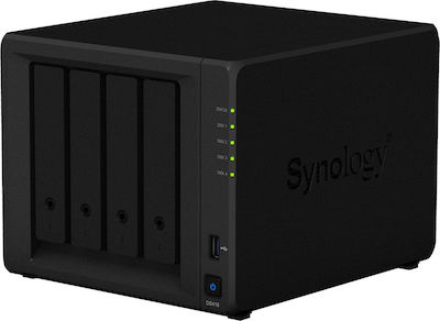 Synology DiskStation DS418 NAS Turnul cu 4 sloturi pentru HDD/SSD și 2 porturi Ethernet