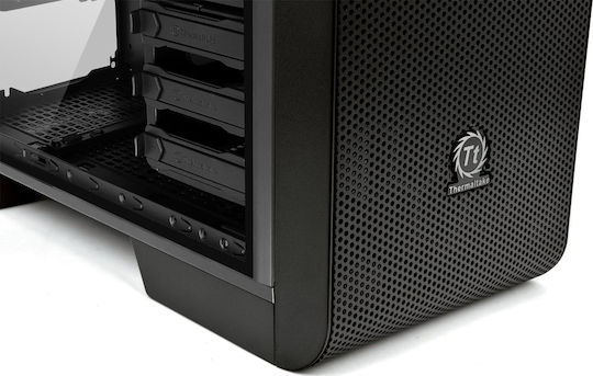 Thermaltake Core V71 Tempered Glass Edition Gaming Full Tower Κουτί Υπολογιστή με Πλαϊνό Παράθυρο και RGB Φωτισμό Μαύρο