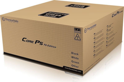 Thermaltake Core P5 Tempered Glass Edition Gaming Midi Tower Κουτί Υπολογιστή με Πλαϊνό Παράθυρο Μαύρο
