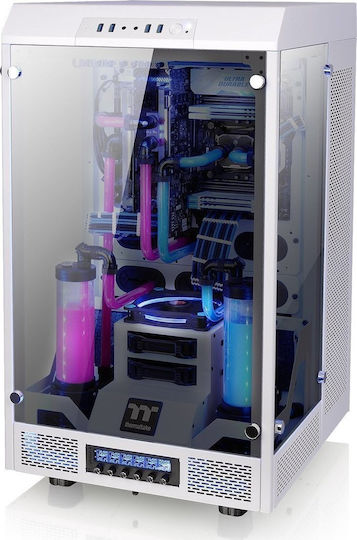 Thermaltake The Tower 900 Gaming Full Tower Κουτί Υπολογιστή με Πλαϊνό Παράθυρο Λευκό