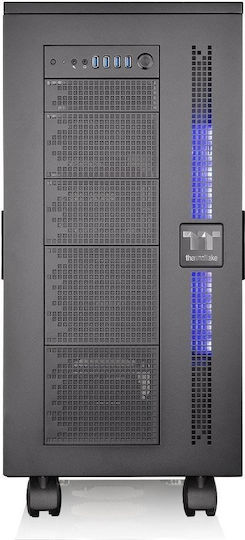 Thermaltake Core W100 Gaming Ultra Tower Κουτί Υπολογιστή με Πλαϊνό Παράθυρο Μαύρο