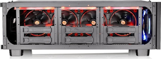 Thermaltake Core W100 Gaming Ultra Tower Κουτί Υπολογιστή με Πλαϊνό Παράθυρο Μαύρο