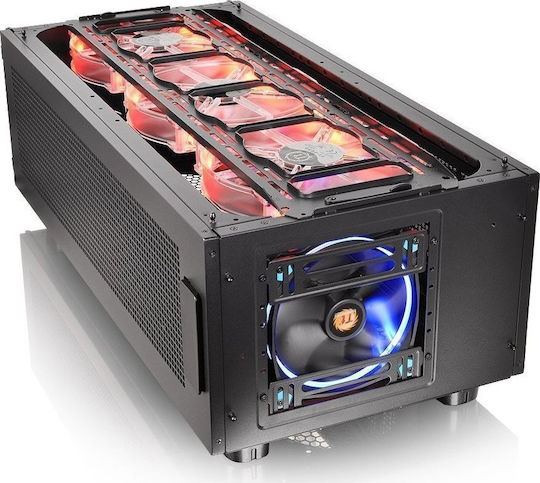Thermaltake Core W100 Gaming Ultra Tower Κουτί Υπολογιστή με Πλαϊνό Παράθυρο Μαύρο