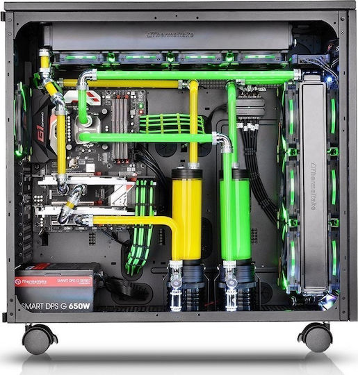 Thermaltake Core W100 Gaming Ultra Tower Κουτί Υπολογιστή με Πλαϊνό Παράθυρο Μαύρο
