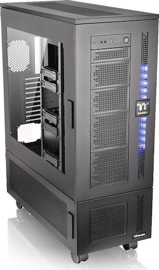 Thermaltake Core W100 Gaming Ultra Tower Κουτί Υπολογιστή με Πλαϊνό Παράθυρο Μαύρο
