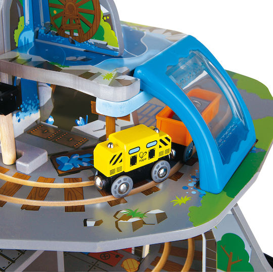 Hape Mighty Mountain Mine Set with Train made of Wood for 3+ years+ Years