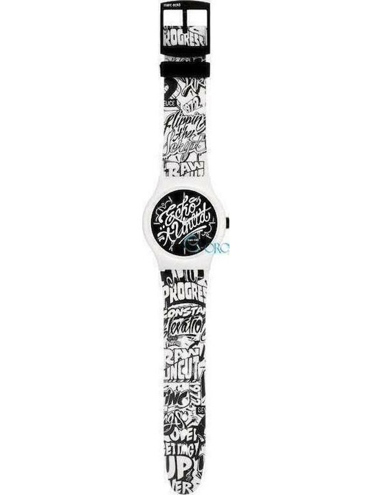 Marc Ecko E06515M1 Ρολόι Μπαταρίας με Καουτσούκ Λουράκι