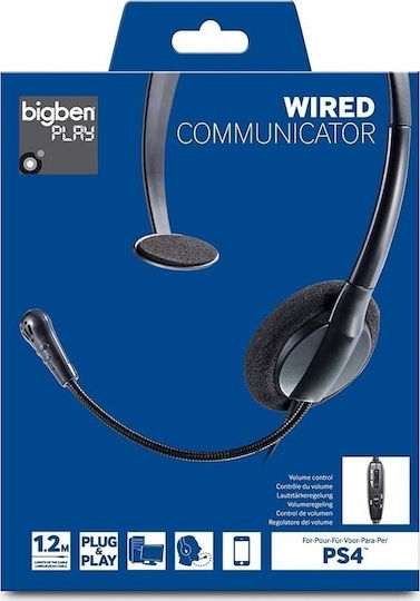 Bigben Interactive Wired Communicator PS4 On Ear Gaming Headset με σύνδεση 3.5mm