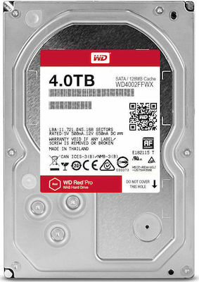 Western Digital Red Pro 4TB HDD Hard Disk 3.5" SATA III 7200rpm cu 128MB Cache pentru NAS WD4002FFWX