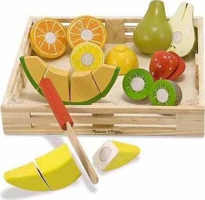 Melissa & Doug Fruits & Vegetables Toy Κόβωντας Φρούτα made of Wood for 3+ Years Old