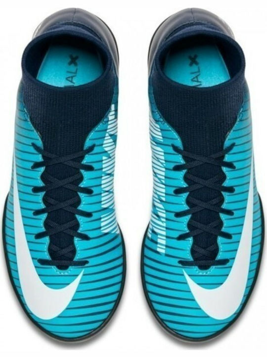 Mercurialx Victory Turf Kids Soccer Cleats Light Blue