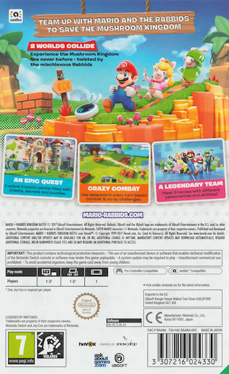 Mario & Rabbids Kingdom Battle Schalter Spiel (Gebraucht)