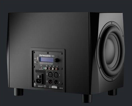Dynaudio 18S Active Subwoofer with Speaker 9.5" 500W Black