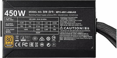 CoolerMaster MasterWatt 450W Semi Modular 80 Plus Bronze