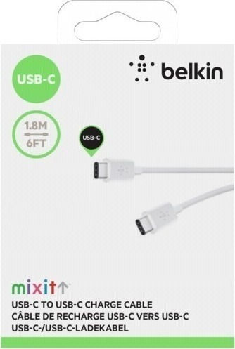 Belkin MIXIT USB 2.0 Kabel USB-C männlich - USB-C Weiß 1.8m (F2CU043BT06-WHT)