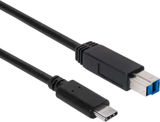 Club3D USB 3.1 Cable USB-C male - USB-B Μαύρο 1m CAC-1524