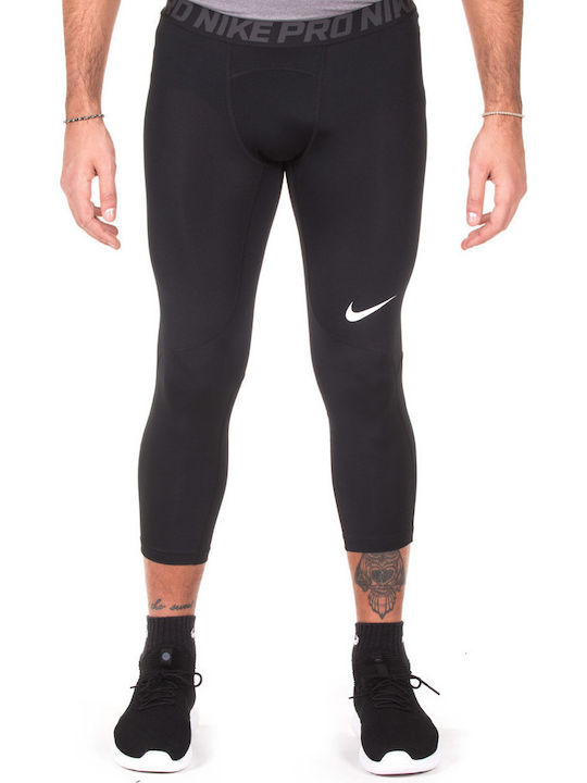 Nike Pro 3/4 Training Tights Men's Sports Capri Leggings Black