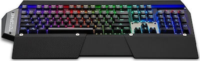Motospeed CK88 Gaming Tastatură mecanică cu Outemu Albastru switch-uri și iluminare RGB (Grecesc)