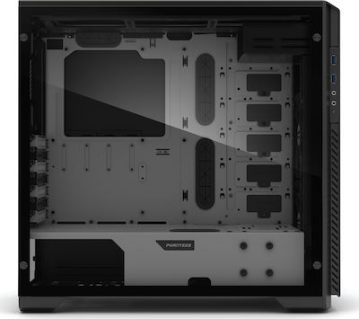 Phanteks Enthoo Pro M Tempered Glass Gaming Midi-Turm Computergehäuse mit RGB-Beleuchtung Weiß