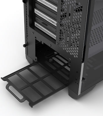 Phanteks Enthoo Pro M Tempered Glass Gaming Midi-Turm Computergehäuse mit RGB-Beleuchtung Weiß