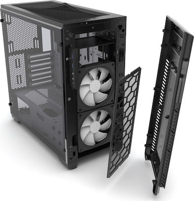Phanteks Enthoo Pro M Tempered Glass Gaming Midi-Turm Computergehäuse mit RGB-Beleuchtung Weiß